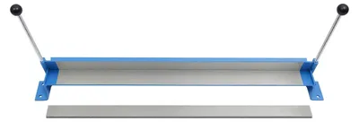 Produktbild von Abkantbank/Blechbiegemaschine - Manuell - 91 cm Arbeitsbreite - 0–90° Biegewinkel - 45# Stahl - Für Kohlenstoffstahl, Kupfer, Aluminium - Blau