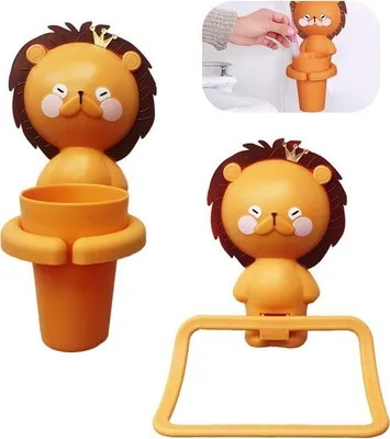 Produktbild von Kinderzahnbürstenhalter mit Becher und Handtuchhalter