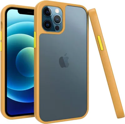 Obrázek produktu pro Pouzdro pro Apple iPhone 12 Pro Max Silikon Hnědá Poloprůhledná zadní strana