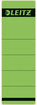 Produktbild von LEITZ Ordnerrücken Etikett 61 x 192 mm kurz breit grün 10 Etiketten
