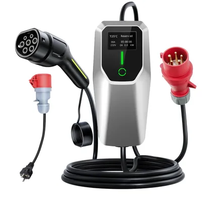 Produktbild von Junsun 11Kw Typ 2 Ladekabel 6-16A 4M 3 Phasig EV Ladegerät