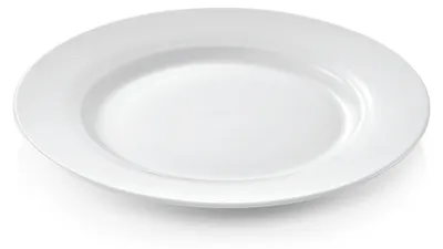 Produktbild von Flacher Teller Ø 27 cm weiß, Porzellan
