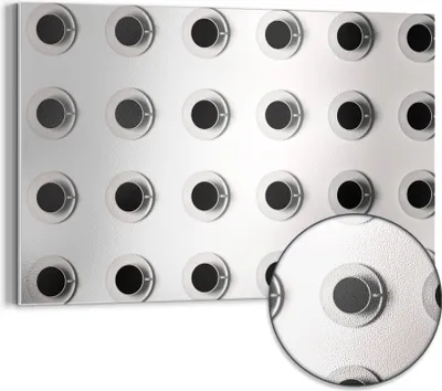 Produktbild von DEQORI Magnettafel Metall 90x60 cm 'Kaffeesinfonie' Whiteboard Pinnwand Magnetboard Büro
