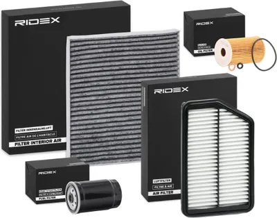 Produktbild von RIDEX Filterset Inspektionspaket Filtersatz für HYUNDAI i40 CW (VF) i40 (VF)