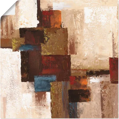 Produktbild von ARTland Poster Karos Abstrakt I Größe: 100x100 cm