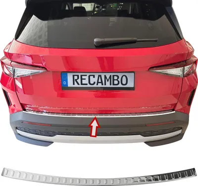 Immagine prodotto di Protezione per il bordo di carico in acciaio inossidabile cromato, compatibile con Skoda Elroq | Anno di produzione dal 2025 in poi