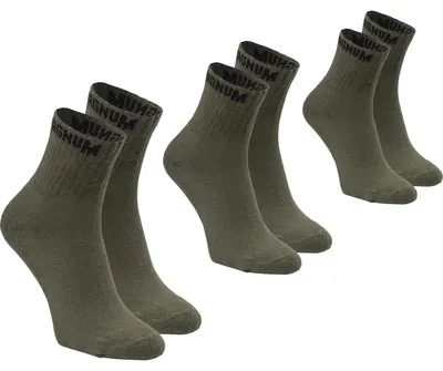 Image de MAGNUM - Chaussettes "Base II" uni pour hommes/femmes (lot de 3) IG4808 (taille 35,5 EU - 39,5 EU) (couleur olive)
