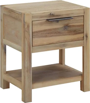 Image de vidaXL Tables de nuit avec tiroirs 2 pcs 40x30x48 cm acacia massif
