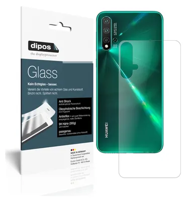 Produktbild von 1x Schutzfolie für Huawei nova 5 Pro Rückseite matt - Anti-Shock 9H Folie dipos Glass Kunststoffglas