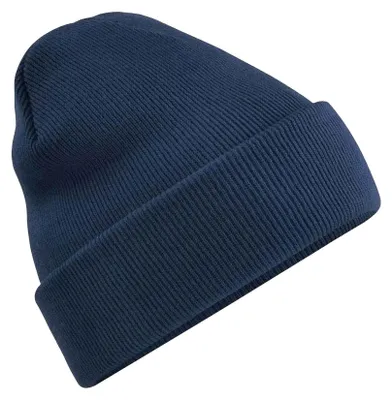 Image de Bonnet tricoté unie Beechfield pour adultes FK1482 (taille unique) (bleu marine Oxford)