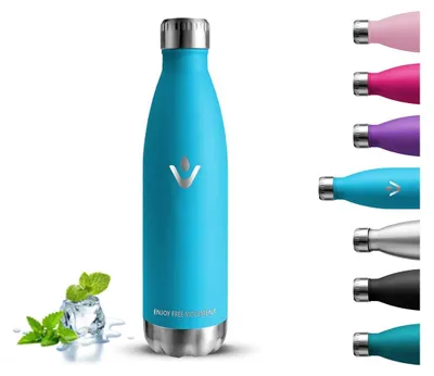 Immagine prodotto di Borraccia termica in acciaio inossidabile, capacità 500 ml, priva di BPA, a prova di perdite