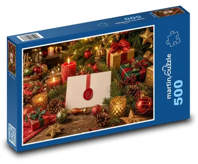 Obrázok produktu pre Puzzle 500 Vianočný stôl a sviečky - martinpuzzle