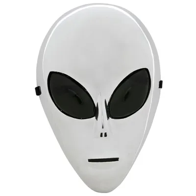 Produktbild von "Metallisierte Alienmaske Silber"