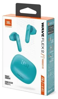 Zdjęcie produktu dla JBL Wave Flex 2, Bezprzewodowy, Połączenia/muzyka, 20 - 20000 Hz, 8,24 g, Zestaw słuchawkowy, Niebieski