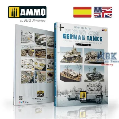 Produktbild von Ammo of MIG AMIG6039 How to Paint Winter WWII German Tanks (EN/ES)