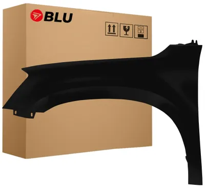 Productafbeelding van BLU Spatbord geschikt voor Skoda Yeti 5L LC9X Links Zwart DeepBlack | 2009-2013 | Voorzijde | Gelakt | Montageklaar