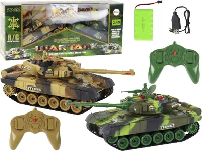 Obrázek produktu pro Dálkově ovládaná souprava bojového tanku War Tank RC Battle Infrared