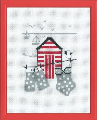Immagine prodotto di Kit Permin per punto croce "Casa rossa", 18x14cm, 13-7123
