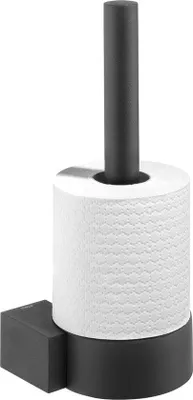 Obrázek produktu pro Držák na toaletní papír z nerezové oceli, černý, 116 x 264 x 110 mm