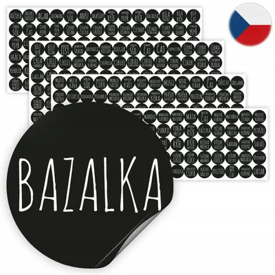 Obrázek produktu pro Zaplanowane Nálepky na koření štítky 3,5 cm 308 ks