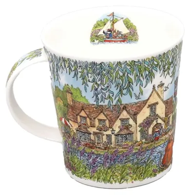Mok aus Knochenporzellan, Waldtiermotiv, 0,32 l, spülmaschinenfest
