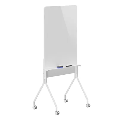 Zdjęcie produktu dla Mobilna tablica do pisania Ergo Office pionowa biała jednostronna z półką Rozmiar tablicy 1190x790mm ER-305
