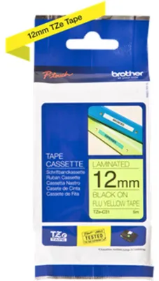 Obrázek produktu pro Tzec31 Brother Ptouch 12Mm Gelb-Schw