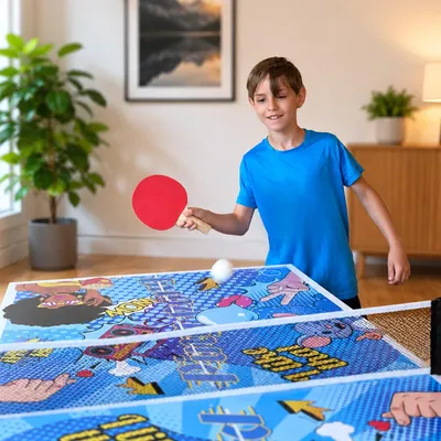Produktbild von Bandito – Tischtennisplatte Compact - Comic Style, klappbar