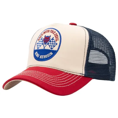 Produktbild von King Kerosin Herren Trucker Cap Race with the Devil Black/Off White