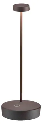 Zdjęcie produktu dla Lampa stołowa LED Zafferano Swap Pro Corten, ładowalna i ściemnialna, 2200-2700-3000K - maksymalna moc 9 godz