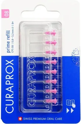 Obrázok produktu pre CURAPROX 73340431 CURAPROX Interdentalbürsten-Aufsätze CPS 08 Prime, 8 St.