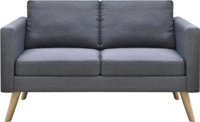 Immagine prodotto di vidaXL Set di divani a 2 e 3 posti in tessuto grigio scuro