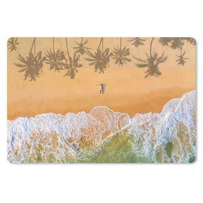 Produktbild von MuchoWow® Mauspad Mousepad Strand - Schatten - Palme 27x18 cm - Mousepads - Maus Mat - Pad - Mausunterlage - Büroartikel - Desk Matten