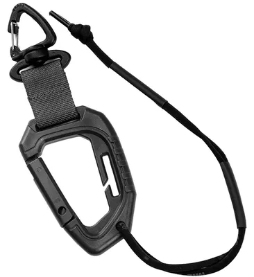 Produktbild von Mil-Tec Missiongear taktischer Karabiner schwarz, 9 cm, Duraflex Schnellverschluss, 27 cm Schlaufe