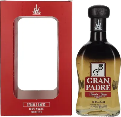 Produktbild von Gran Padre Tequila Añejo 100% Agave 40% Vol. 0,7l in Geschenkbox