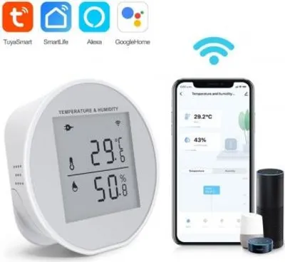 Obrázek produktu pro TUYA Smart Wi‑Fi senzor teploty a vlhkosti | Zoneway