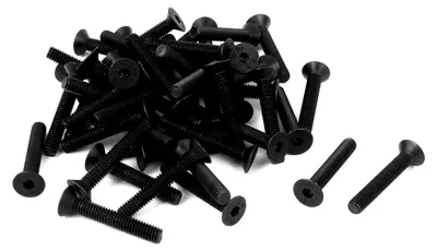Produktbild von 50 Stš¹ck M4x25mm 10.9 Kohlenstoffstahl Senkkopfschrauben Senkkopf Innensechskant Schrauben Schwarz