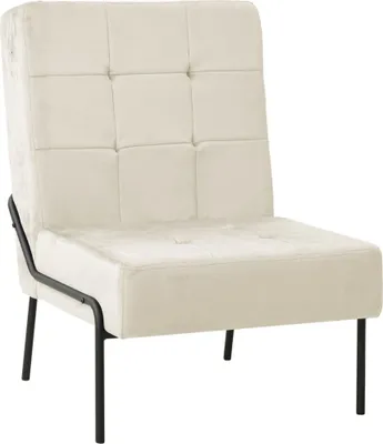 Obrázek produktu pro The Living Store Relaxační křeslo 65x79x87 cm krémově bílý samet