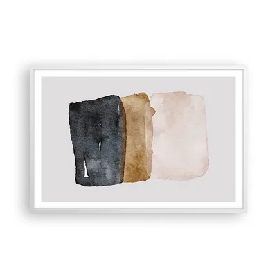 Produktbild von Gerahmtes Poster - Weißer Rahmen - Abstraktion die Farben Aquarell - 91,5x61 cm - Wand Bild - Wanddeko - Wandbilder - Kunstposter - Wandposter - Bilderrahmen - Bilder - Kunstdruck - P2WAA91x61-4947