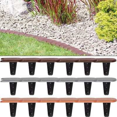 Produktbild von Prosper Plast ipak1 - 405u 382.7 X 11,5 cm "Plaska" Stein Palisade, Grau, 32 Stück