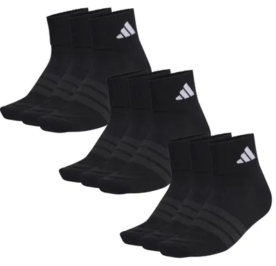 Produktbild von 9 Paar adidas Cushioned Sportswear Ankle, Quarter Socken, schwarz 36-39