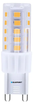 Zdjęcie produktu dla Żarówka Blaupunkt G9 - LED, 4W (zamiennik dla żarówki halogenowej 40W) - 500 lumenów - 3000K, ciepła biel - kąt świecenia 270° - nie do ściemniania - zestaw 1 sztuka
