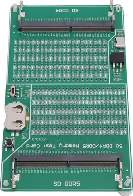 Zdjęcie produktu dla Tester pamięci DDR4 DDR5 2 w 1 Analizator diagnostyczny pamięci RAM z lampką LED do laptopów, komputerów stacjonarnych i serwerów