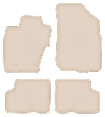 Produktbild von Velours-Fußmatten für Dacia Duster I 4WD 2010-2018 (SUV) – 4-tlg, Beige, passgenau – Wielganizator FORTUNA
