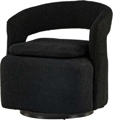 Produktbild von FURNLUX Sessel Lorbeer Schwarz 69cm / Hauptfarbe: Schwarz / Abmessungen: 69 x 72 x 75 cm