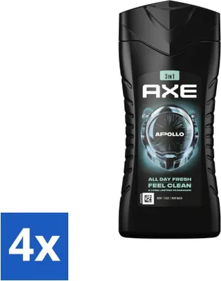 Image de Axe Gel douche 3 en 1 Apollo 250 ml - Pack avantage - 4 pièces
