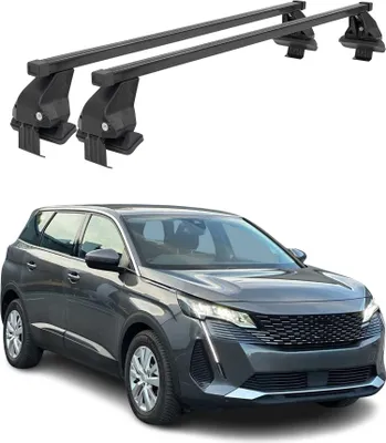 Image de Menabo Barres de toit de base pour Peugeot 5008 II 2020-2024 FL acier noir 2x