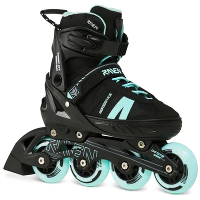 Produktbild von Raven Inliner Profession PLUS Black/Mint 35-39 verstellbar