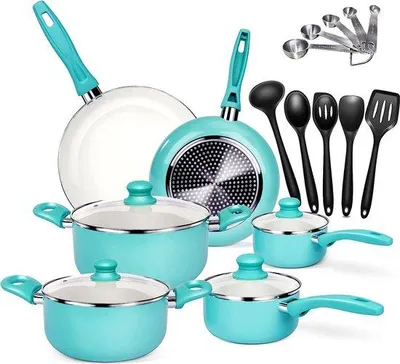 Produktbild von Induktionspfanne-Set 20-tlg. Aluminium Antihaft-Beschichtung