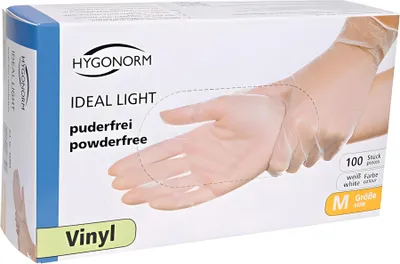 Produktbild von Franz Mensch Einmalhandschuhe Ideal LIGHT Groesse M - 100 Stück